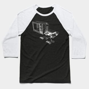 Wireframe Gaming Baseball T-Shirt